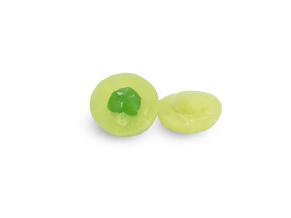 Indian gooseberry isolated on white background