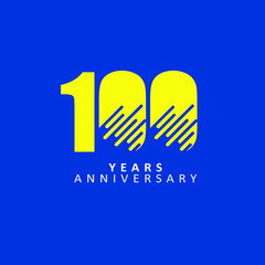 100 Year Anniversary Vector Template Design Illustration