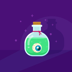 GREEN POTION WITH EYEBALL
