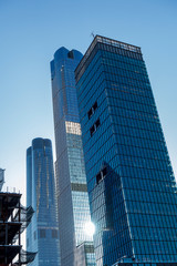Naklejka premium Constructing Skyscrapers