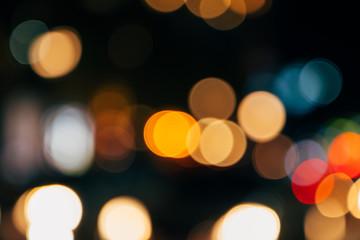Defocused Lights of Cityscape Bokeh