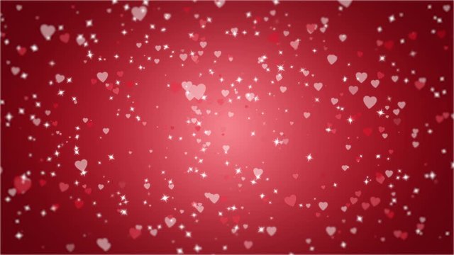 colorful heart motion graphic with love for valentine's day, celebration of love