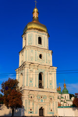 Bell tower of St. Sophia Cathedral in Kiev, Ukraine