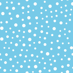 Snow falling seamless pattern. Christmas winter season texture.