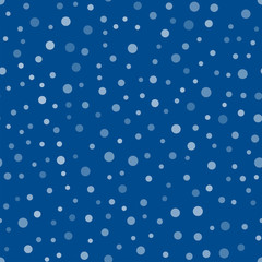 Snow falling seamless pattern. Christmas winter season texture.
