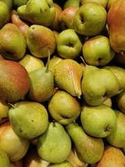 african pears at fruit market ,saudi arabia 2018