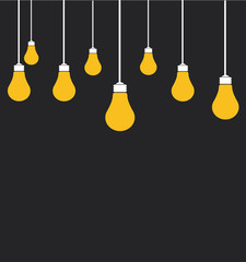 Light bulbs vector illustration