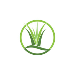 Grass logo vector