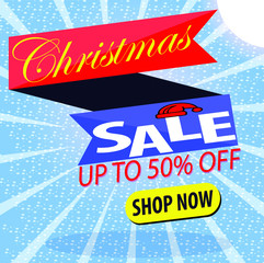 Christmas sale design template.editable text