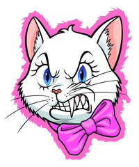 Angry glamour kitty
