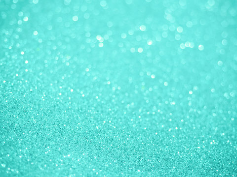 Turquoise Blue Glitter Abstract Background