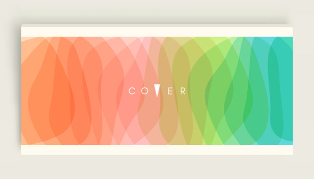 Cover design template. Abstract wavy background with dynamic effect. 3d vector illustration for brochure, banner, flyer or presentation.