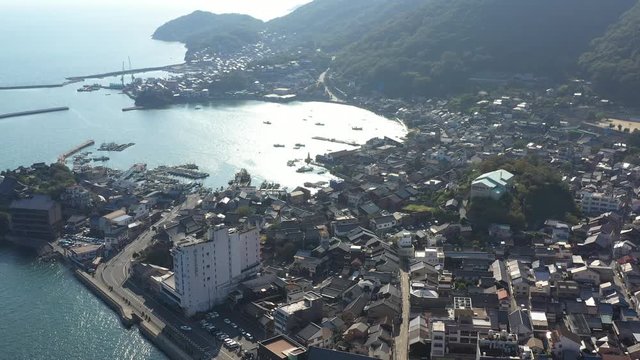 空撮　鞆の浦　瀬戸内