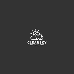 Clear Sky Dental Logo Template idea