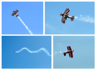 Red plane looping