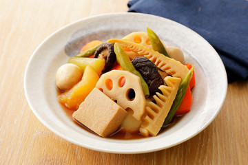煮物　Nimono, Japanese cuisine,Vegetables stewed food.
