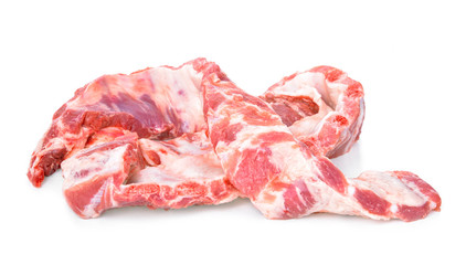 Pork ribs isolated on a white background