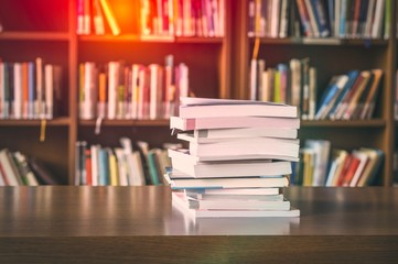 Books on the table