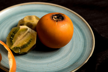 close photograph of lulo on plate