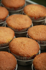Homemade Delicious Cup Cakes With Cream