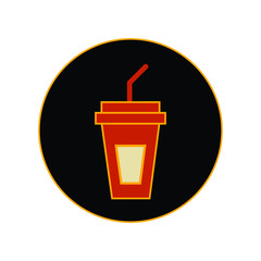 ice cup icon for web,apps,and restaurant.