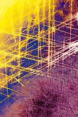 Abstract color scratch background in rainbow style