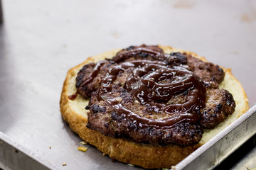 close up photo of beef burger