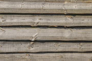 old brown wood plank fence