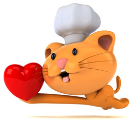 Fun cat - 3D Illustration