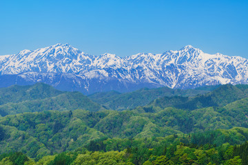小川村より望む北アルプス連峰 © Yojiro Oda