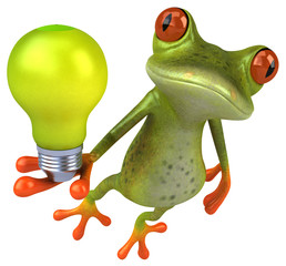 Fun frog - 3D Illustration