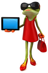 Fun frog - 3D Illustration