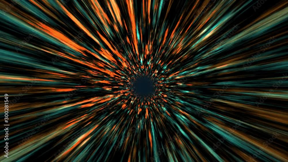 Canvas Prints space warp speed through wormehole as since fiction universe teleport with cosmic design light rays.