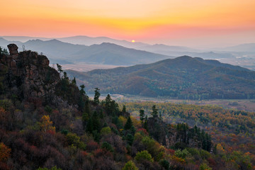 Obraz premium Xianweng mountains landscape sunrise.