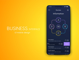 Vector graphics infographics with four options. Template for creating mobile applications, workflow layout, diagram, banner, web design, business reports with 4 steps