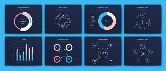 Infographic vector brochure elements for business illustration