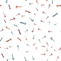 Seamless vector pattern with different arrows. Modern cursor illustration
