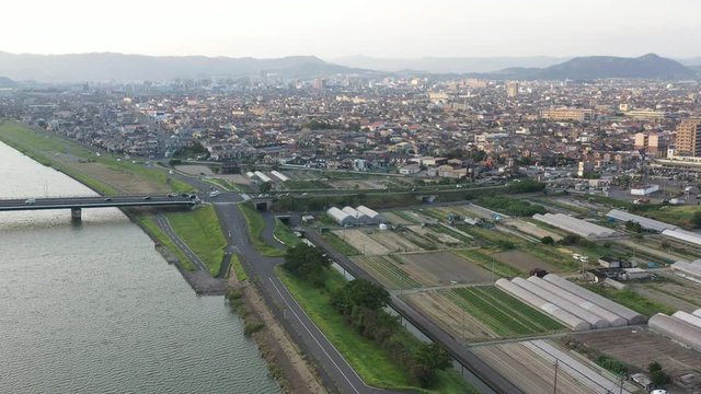空撮　橋　川