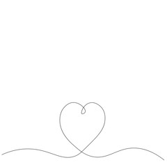 Valentine's day heart background, vector illustration