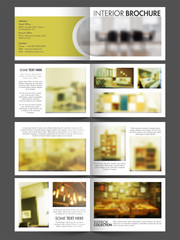 Professional Eight Pages Interior Business Brochure Set.