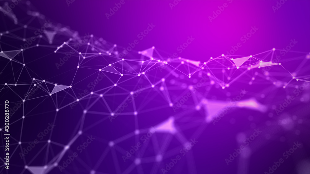 Poster abstract background dot and connect line for cyber technology futuristic and network connection conc