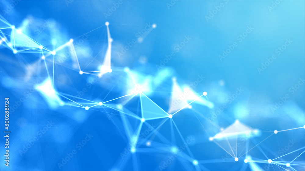 Poster abstract background dot and connect line for cyber technology futuristic and network connection conc
