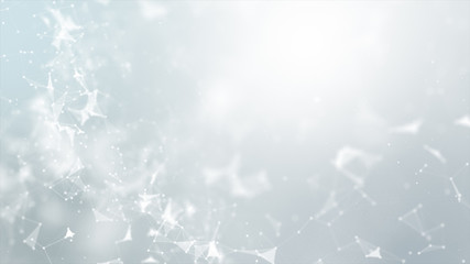 Abstract background Dot and connect line for cyber technology futuristic and network connection...