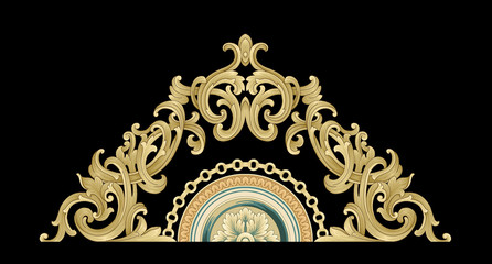Decorative elegant luxury design.Vintage elements in baroque, rococo style.Design for cover, fabric, textile, wrapping paper .