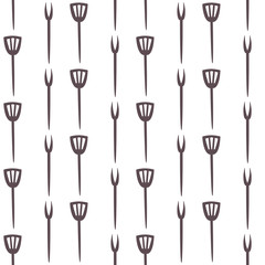 Seamless Pattern with kitchen utensils.