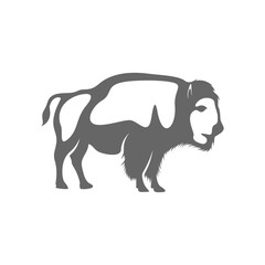 Bison Logo Design Vector. Bison logo Template