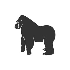 Gorilla Logo Design Vector. King kong logo Template