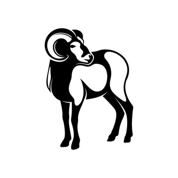 Goat Logo Design Vector. Goat logo Template