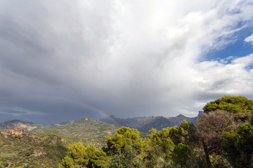 Fototapeta premium Rainbow over Mallorca
