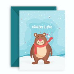 Greeting card for Valentine's Day.